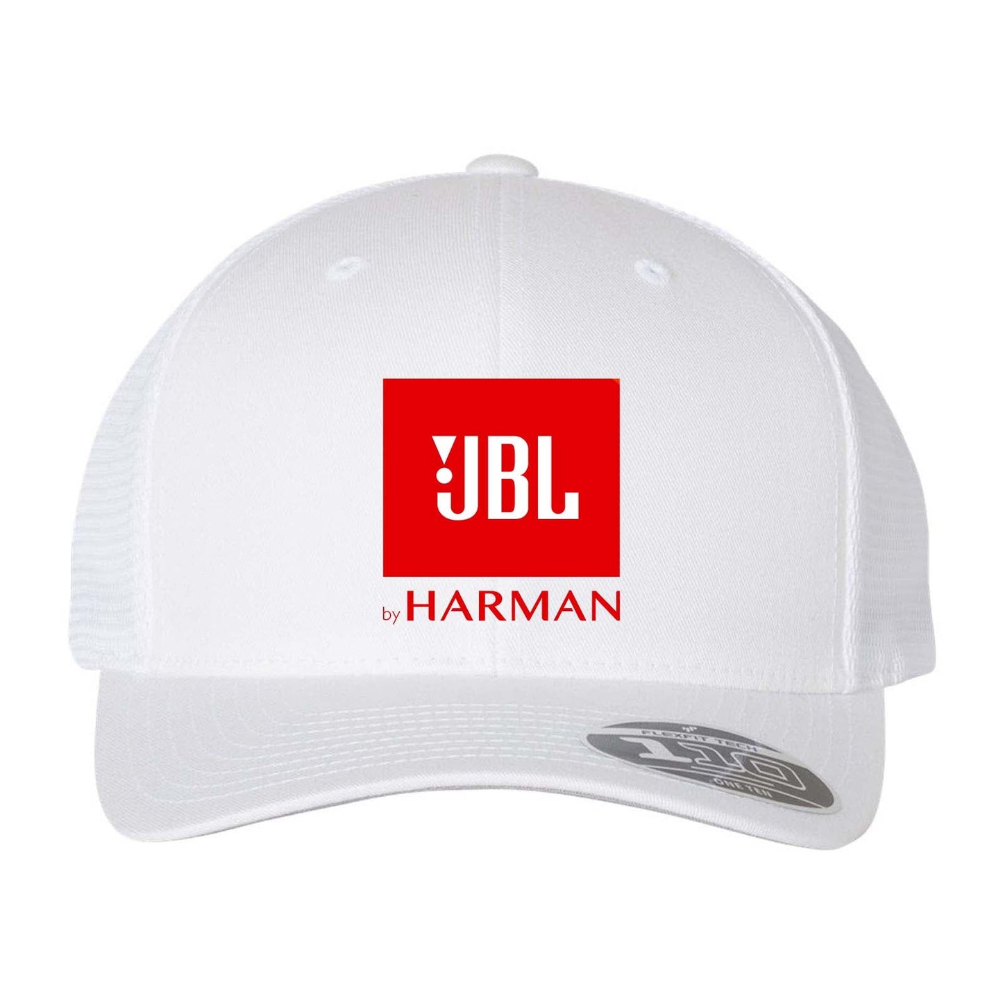 Harman Flexfit 110M Trucker Mesh-Back Cap - Red Logo - Mato & Hash