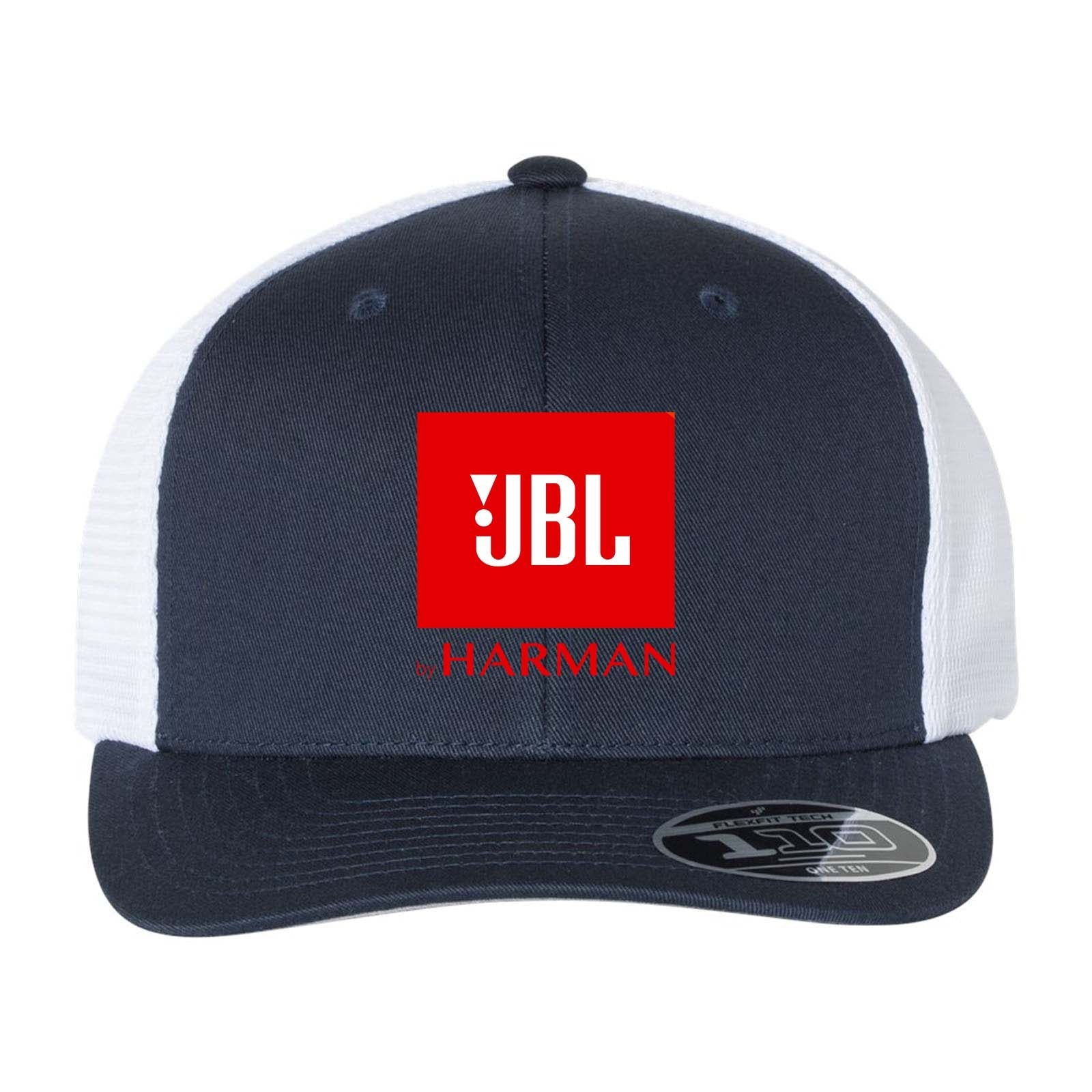 Harman Flexfit 110M Trucker Mesh-Back Cap - Red Logo - Mato & Hash
