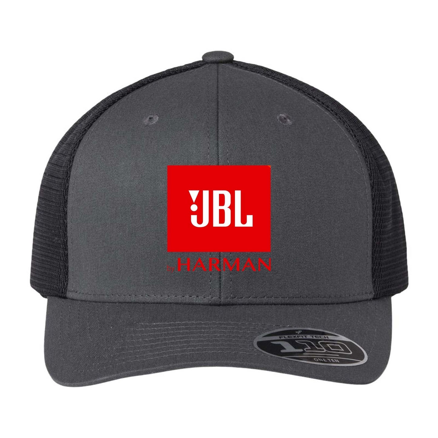 Harman Flexfit 110M Trucker Mesh-Back Cap - Red Logo - Mato & Hash