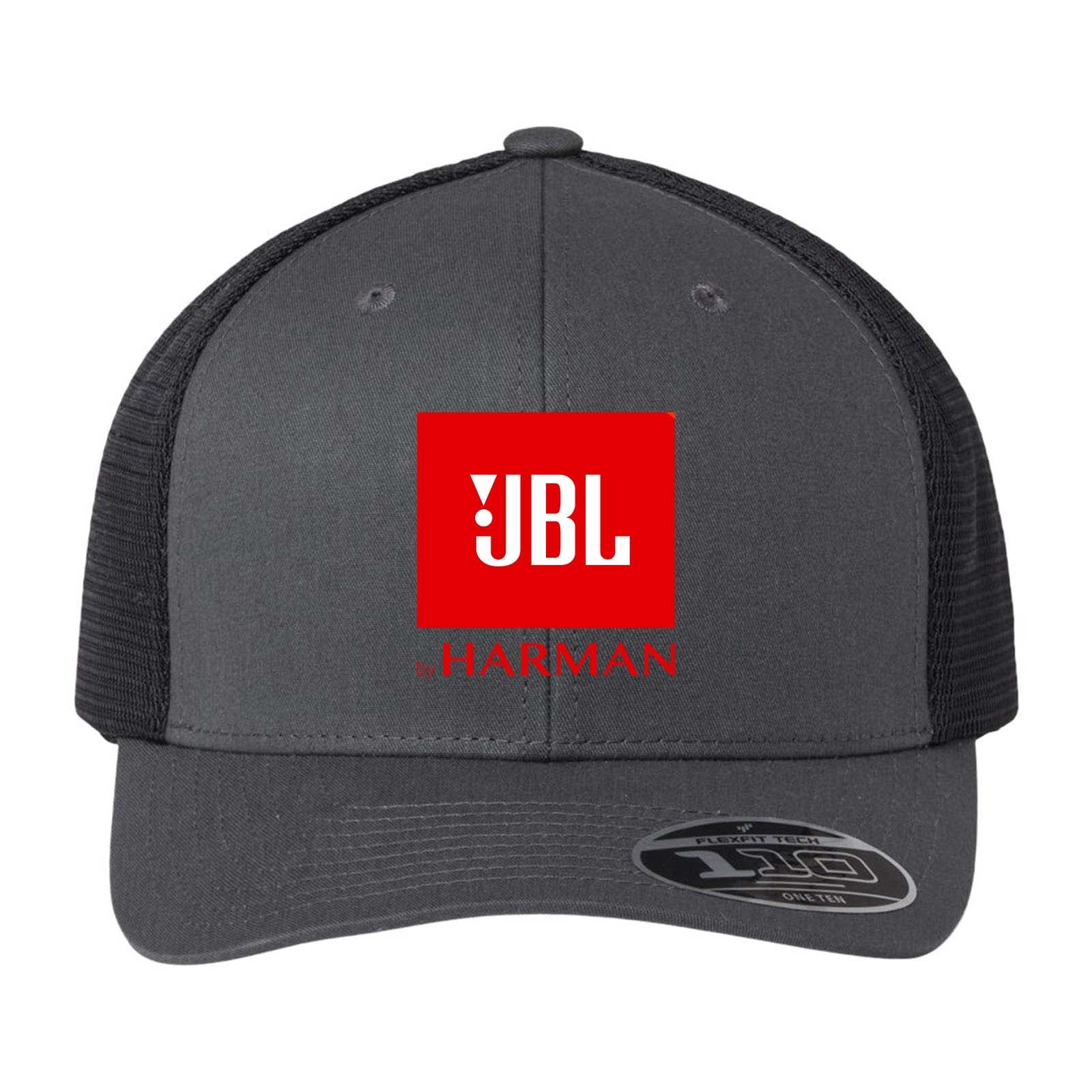 Harman Flexfit 110M Trucker Mesh-Back Cap - Red Logo - Mato & Hash
