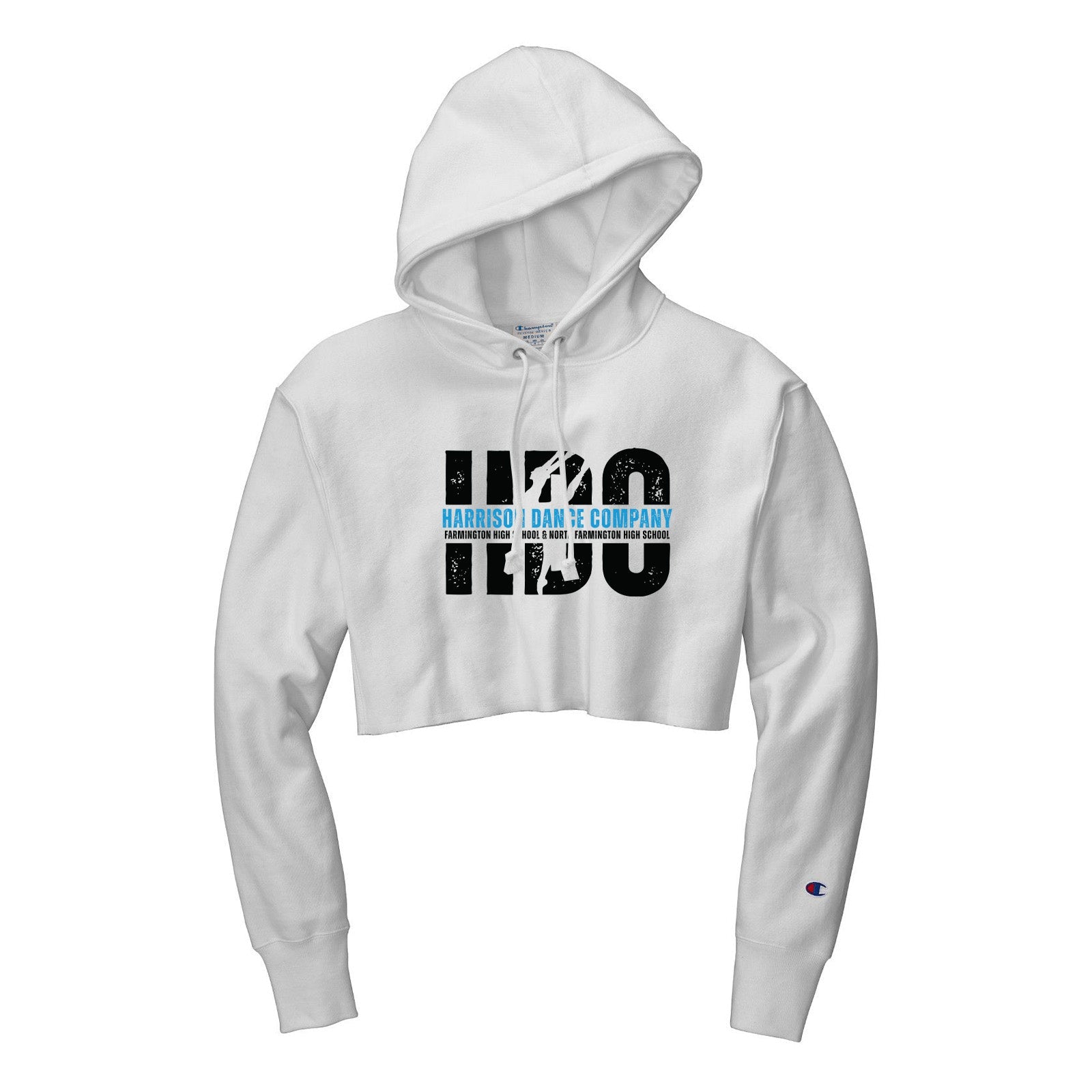 Harrison Dance Company - Champion Women's Reverse Weave Cropped Cut - Off Hooded Sweatshirt - Mato & Hash