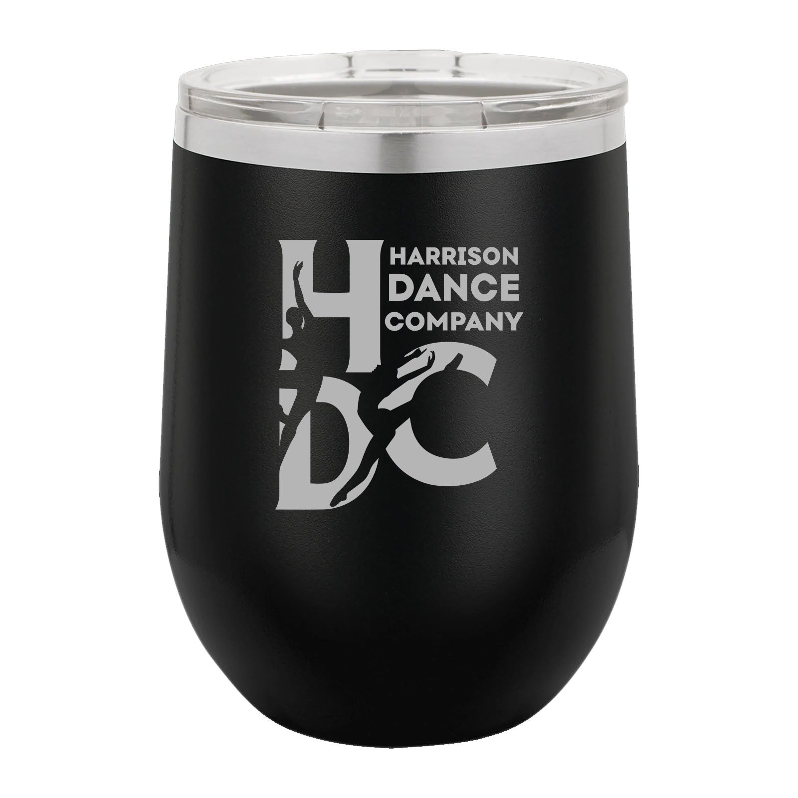 Harrison Dance Company - Engraved Matte Wine Tumbler 12 oz. - Mato & Hash