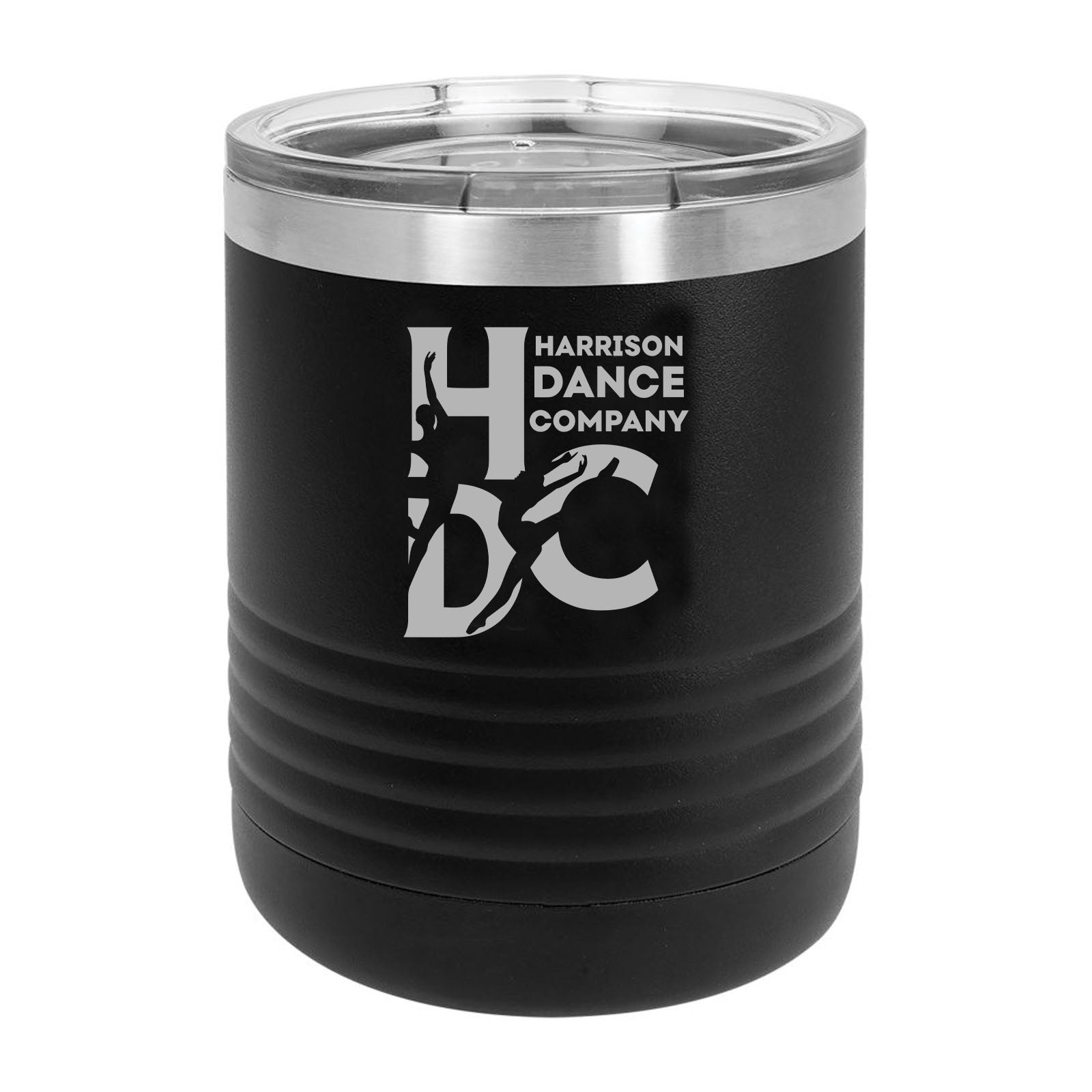 Harrison Dance Company - Engraved Polar Camel Ringneck 10 oz. Black Vacuum Insulated Tumbler - Mato & Hash