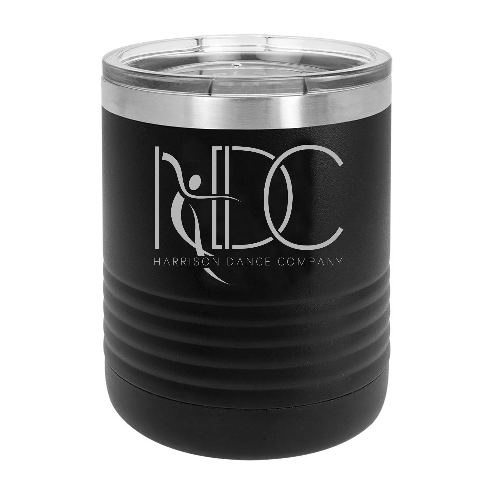 Harrison Dance Company - Engraved Polar Camel Ringneck 10 oz. Black Vacuum Insulated Tumbler - Mato & Hash