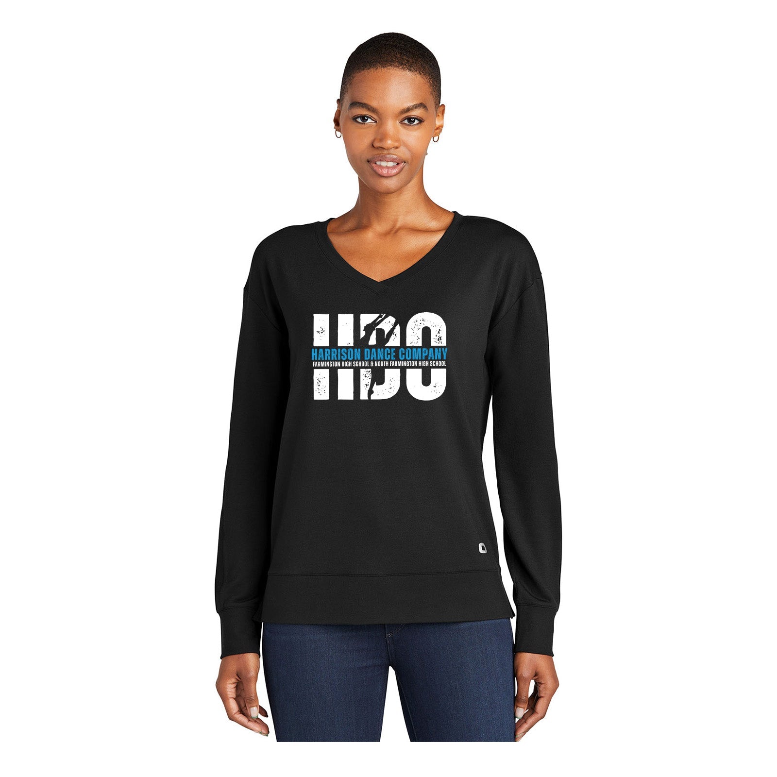 Harrison Dance Company - OGIO® Ladies Luuma Flex Long Sleeve V - Neck - Mato & Hash