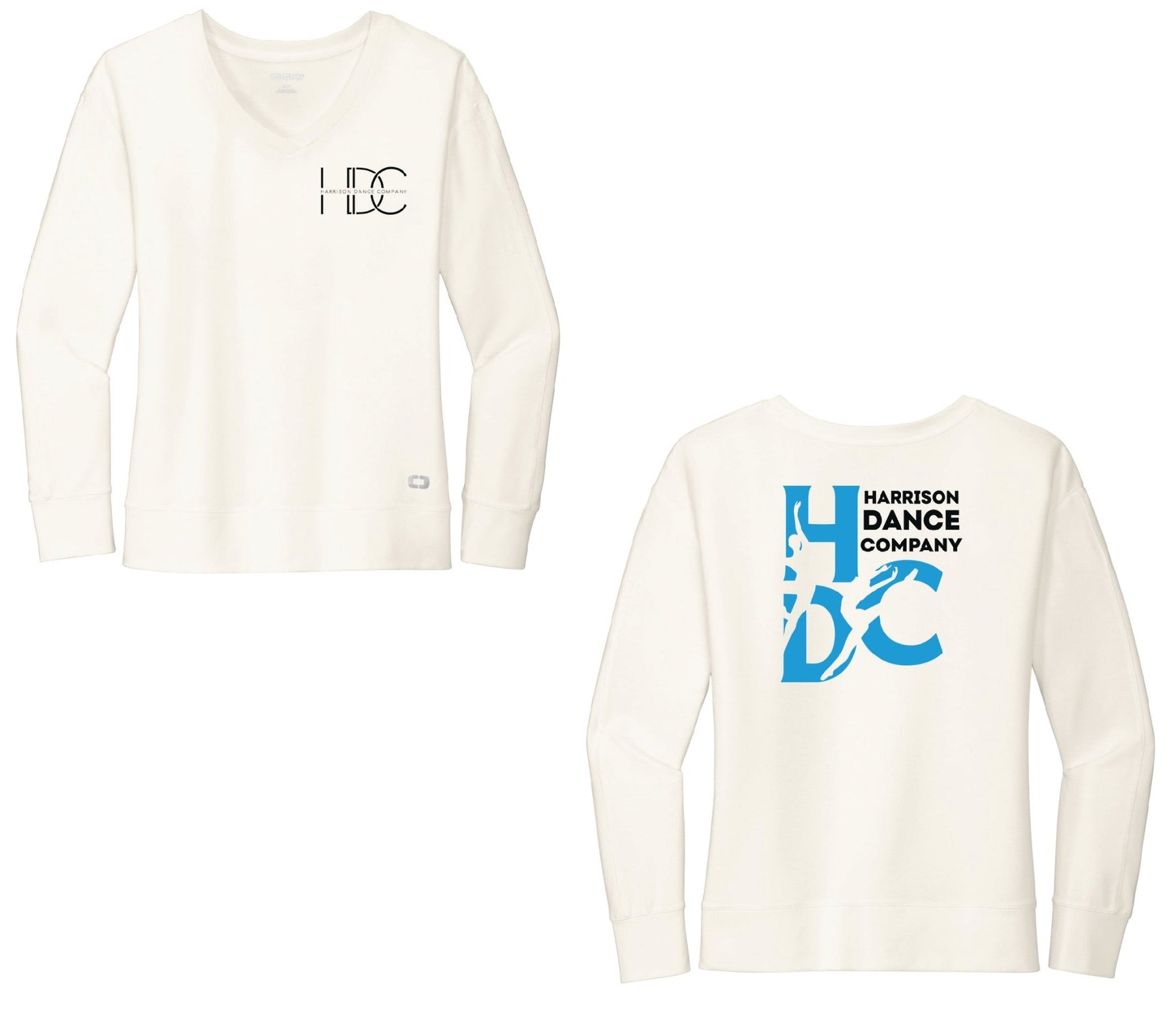 Harrison Dance Company - OGIO® Ladies Luuma Flex Long Sleeve V - Neck (Double Sided) - Mato & Hash