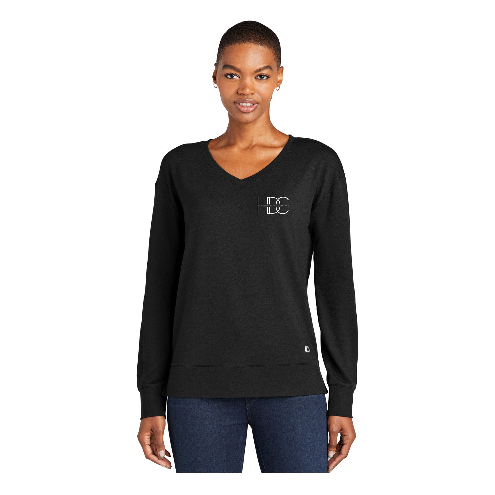 Harrison Dance Company - OGIO® Ladies Luuma Flex Long Sleeve V - Neck (Double Sided) - Mato & Hash