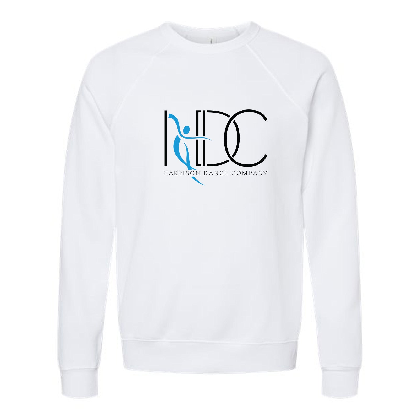 Harrison Dance Company - Unisex Cotton/Polyester Fleece Raglan Crewneck Sweatshirt - Mato & Hash