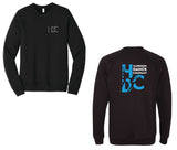 Harrison Dance Company - Unisex Cotton/Polyester Fleece Raglan Crewneck Sweatshirt (Double Sided) - Mato & Hash