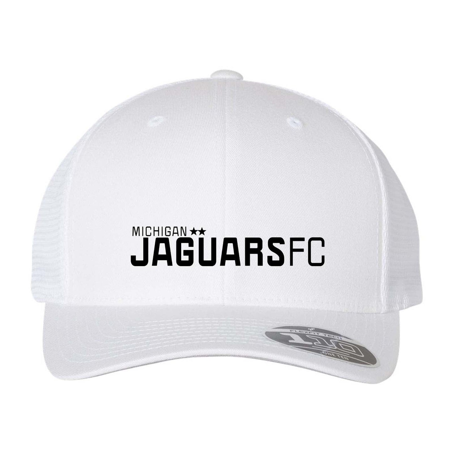 Jaguar Pop Up Flexfit 110M Trucker Mesh-Back Cap Embroidery - Mato & Hash
