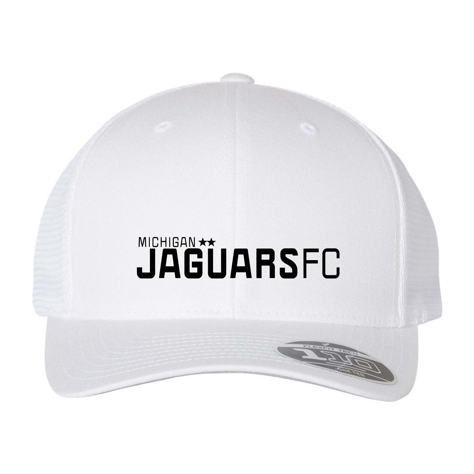 Jaguar Pop Up Flexfit 110M Trucker Mesh-Back Cap Embroidery - Mato & Hash