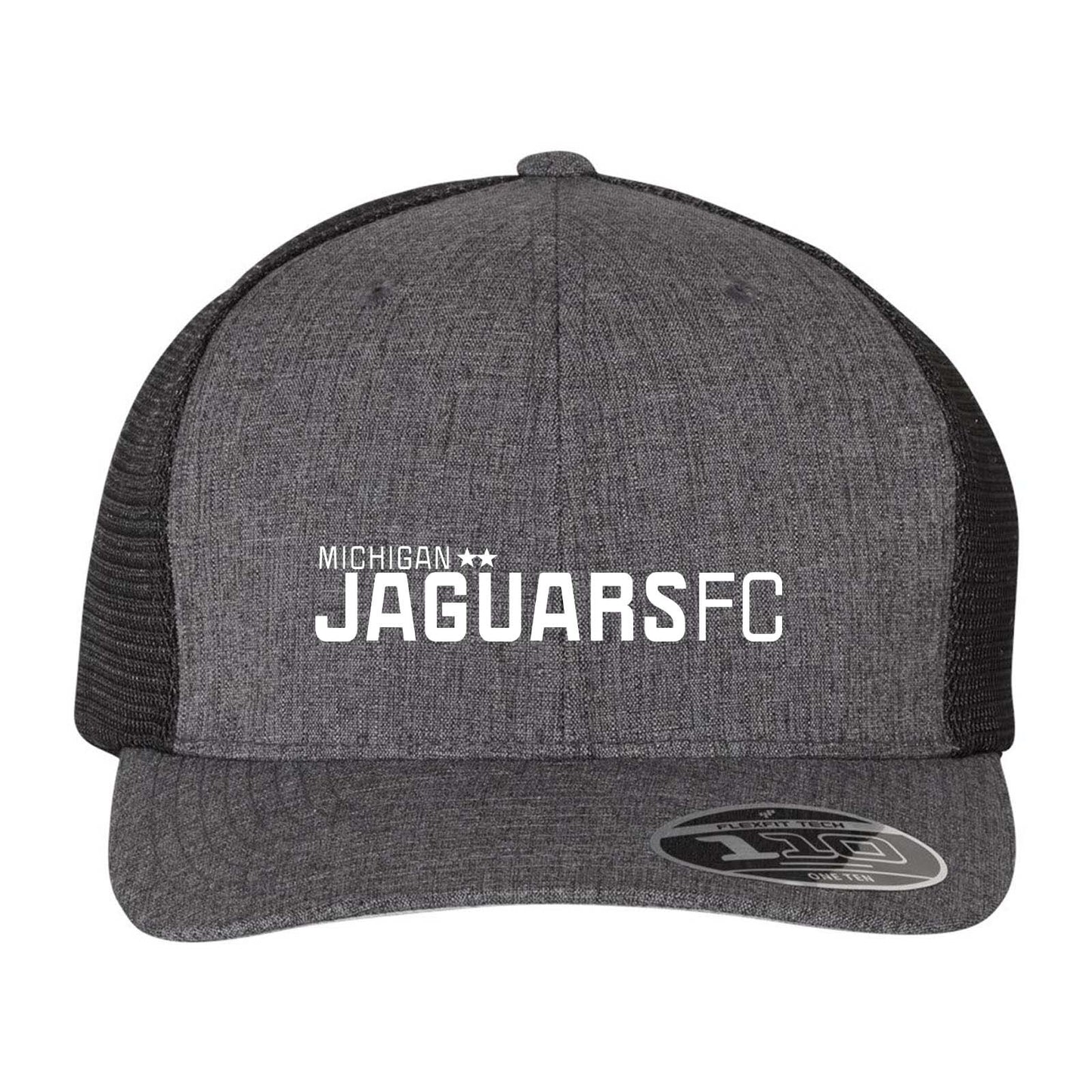 Jaguar Pop Up Flexfit 110M Trucker Mesh-Back Cap Embroidery - Mato & Hash