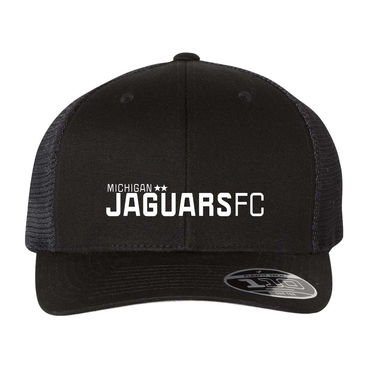 Jaguar Pop Up Flexfit 110M Trucker Mesh-Back Cap Embroidery - Mato & Hash