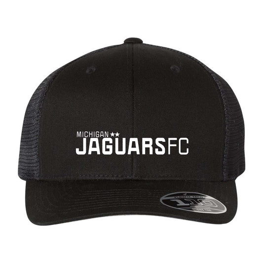 Jaguar Pop Up Flexfit 110M Trucker Mesh-Back Cap Embroidery - Mato & Hash