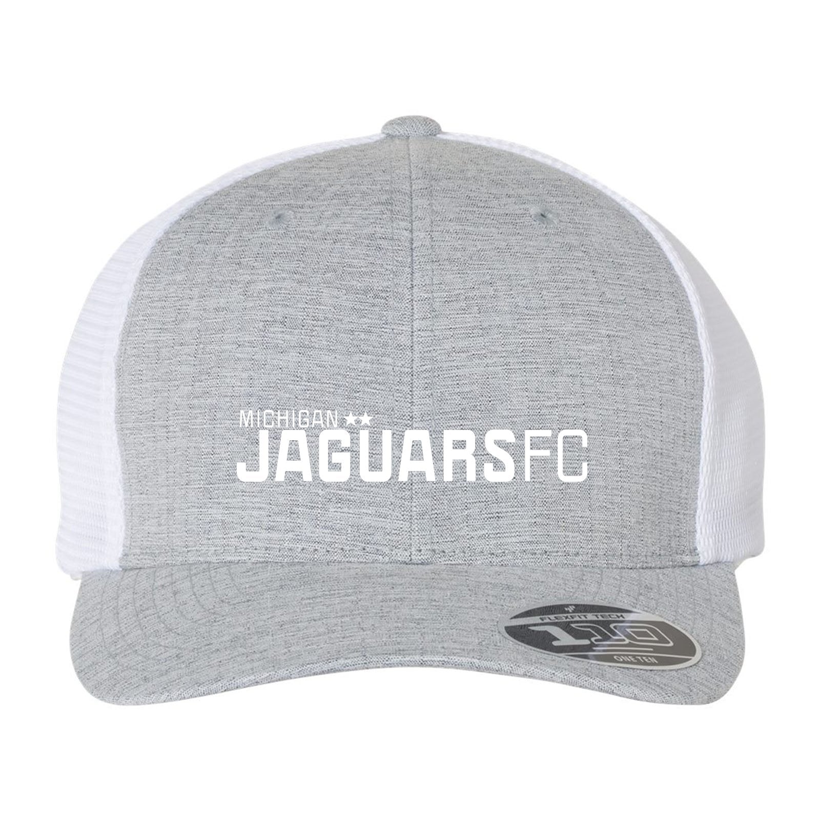 Jaguar Pop Up Flexfit 110M Trucker Mesh-Back Cap Embroidery - Mato & Hash