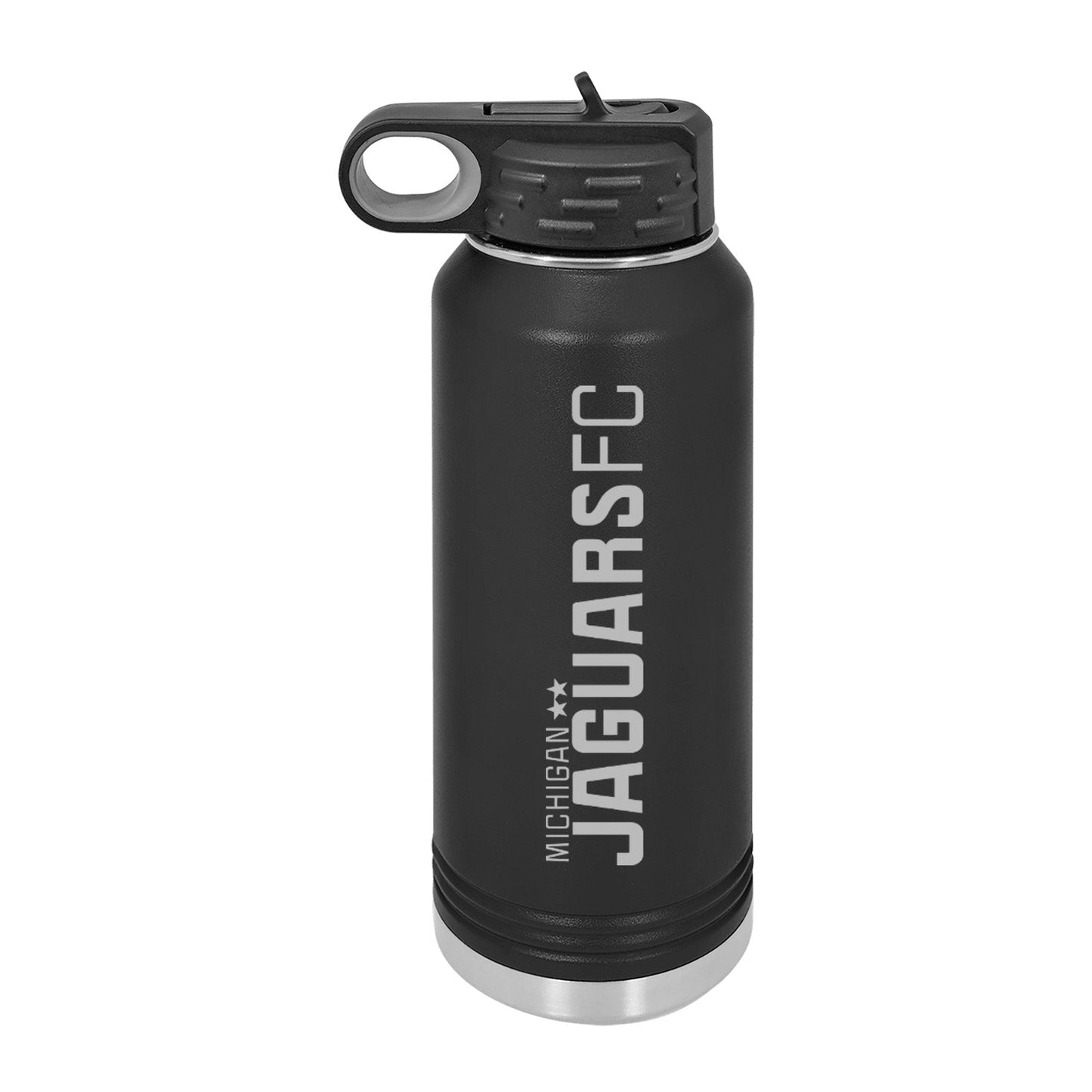 Jaguars Laser Engraved 32oz Water Bottle with Flip Lid - Mato & Hash
