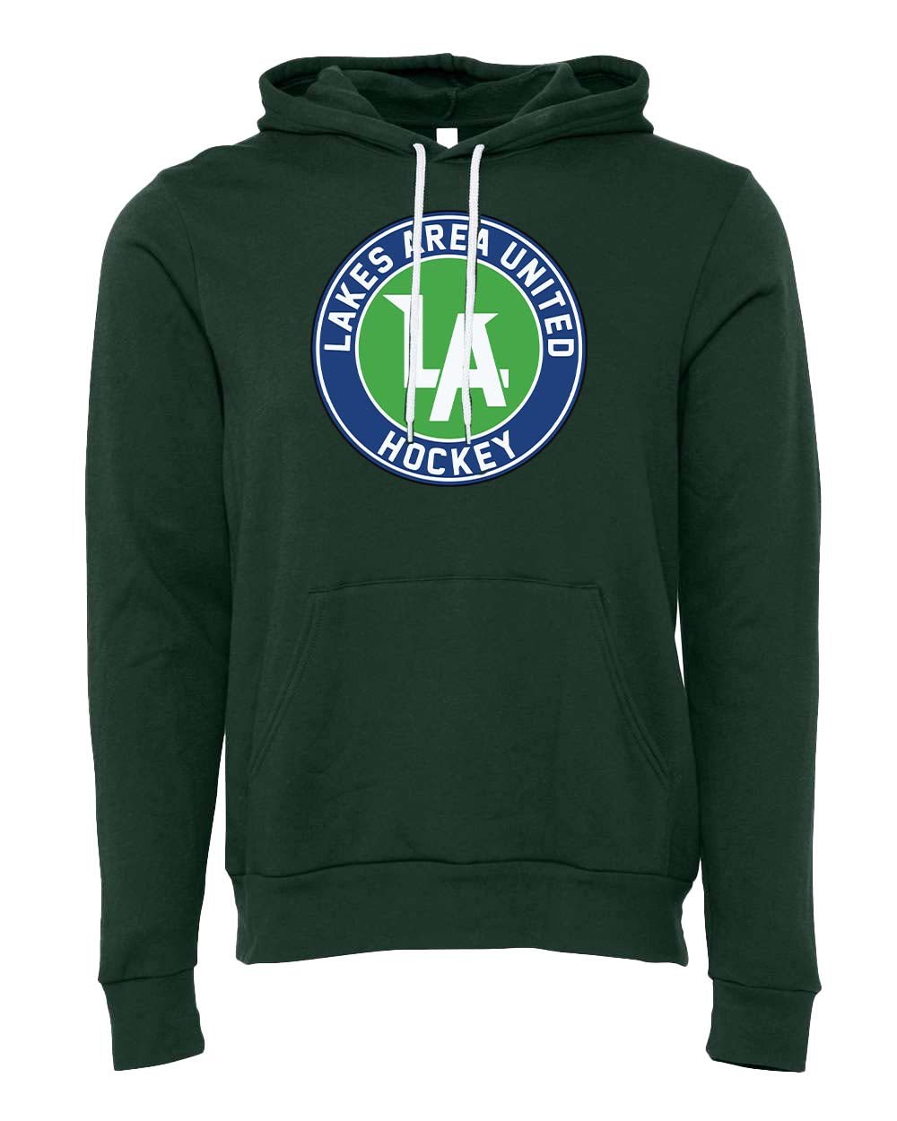 Lakes United Hockey Bella + Canvas Unisex Sponge Fleece Pullover Hoodie Custom Name & Number - Mato & Hash