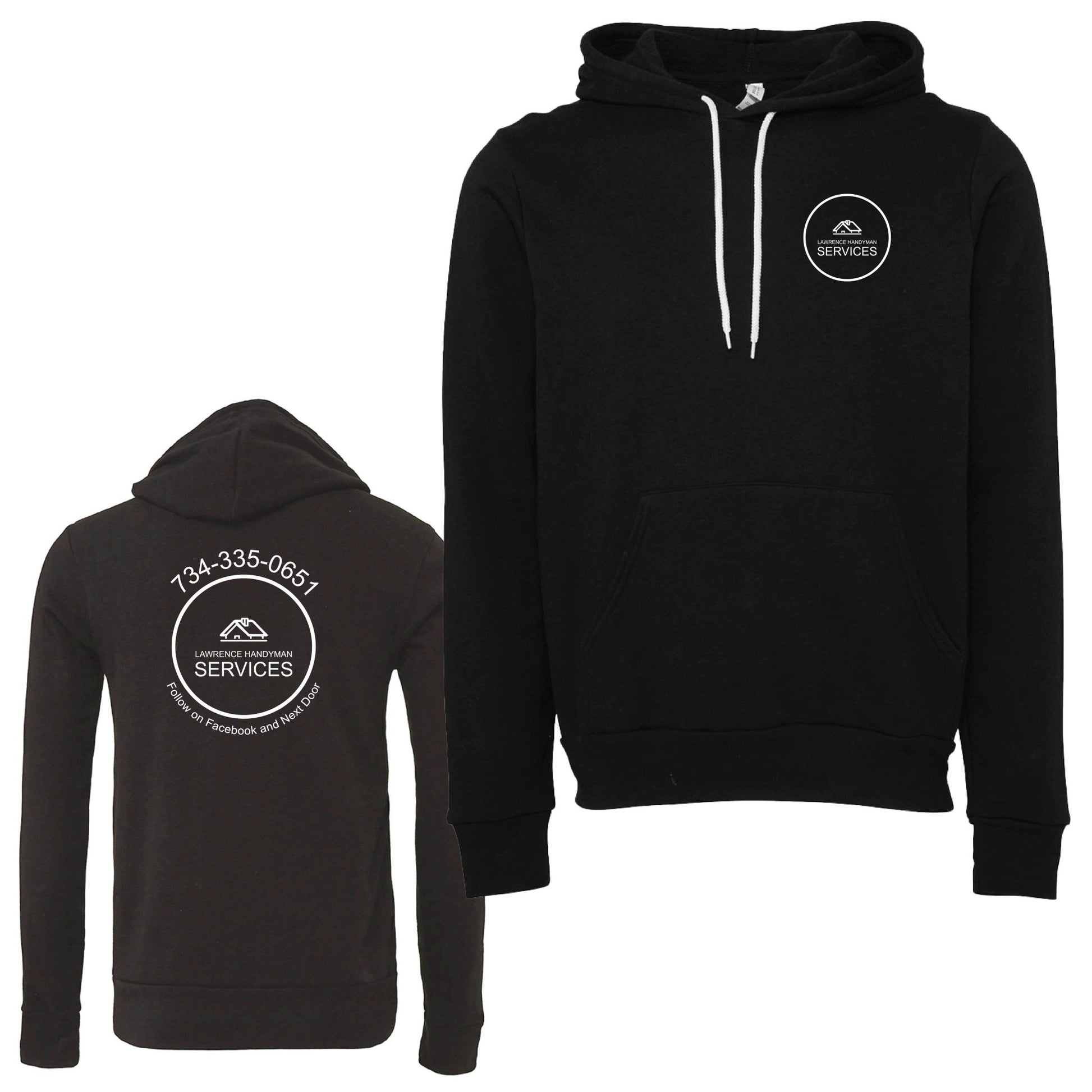Lawrence Handyman Services Bella + Canvas Sponge Fleece Pullover Hoodie - Mato & Hash