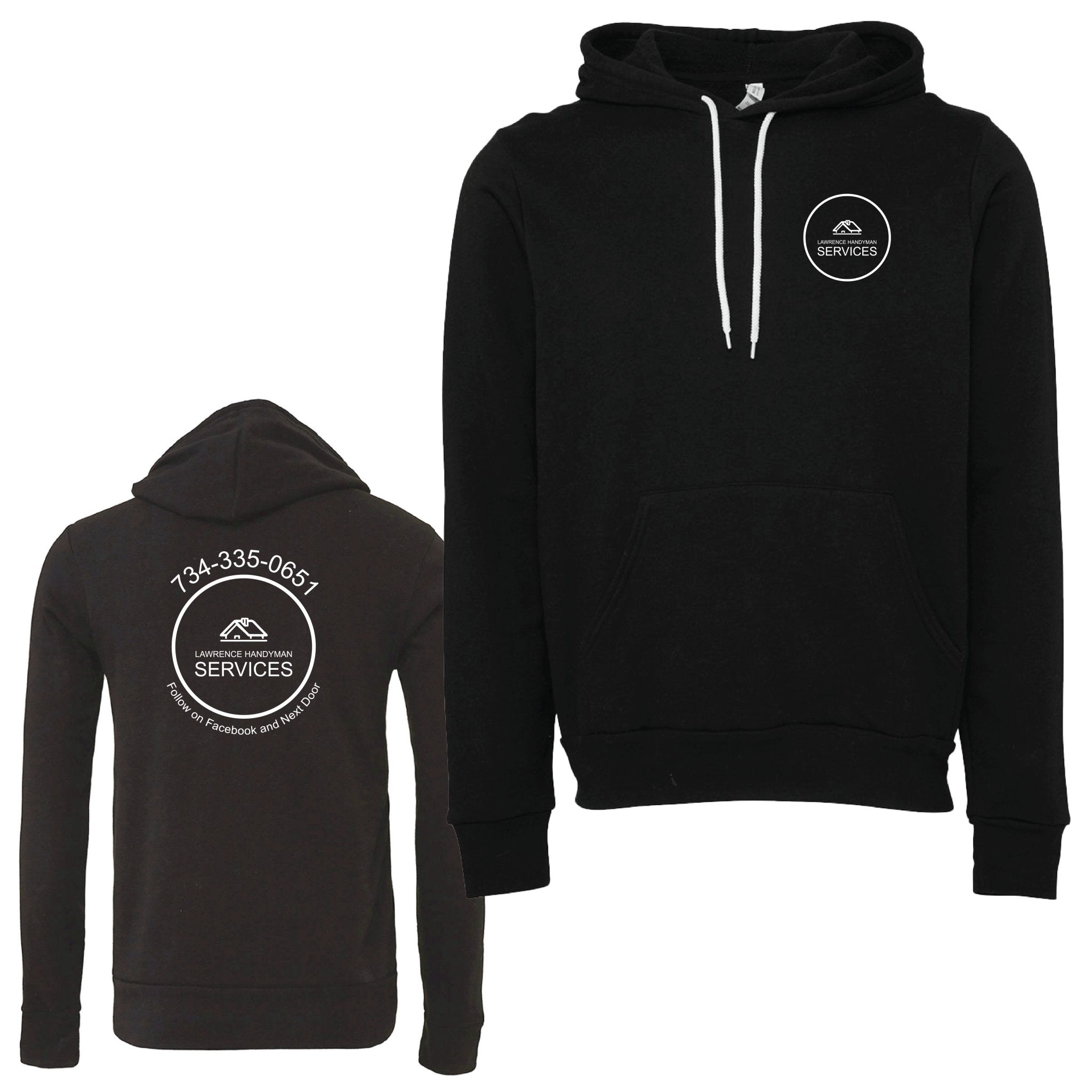 Lawrence Handyman Services Bella + Canvas Sponge Fleece Pullover Hoodie - Mato & Hash
