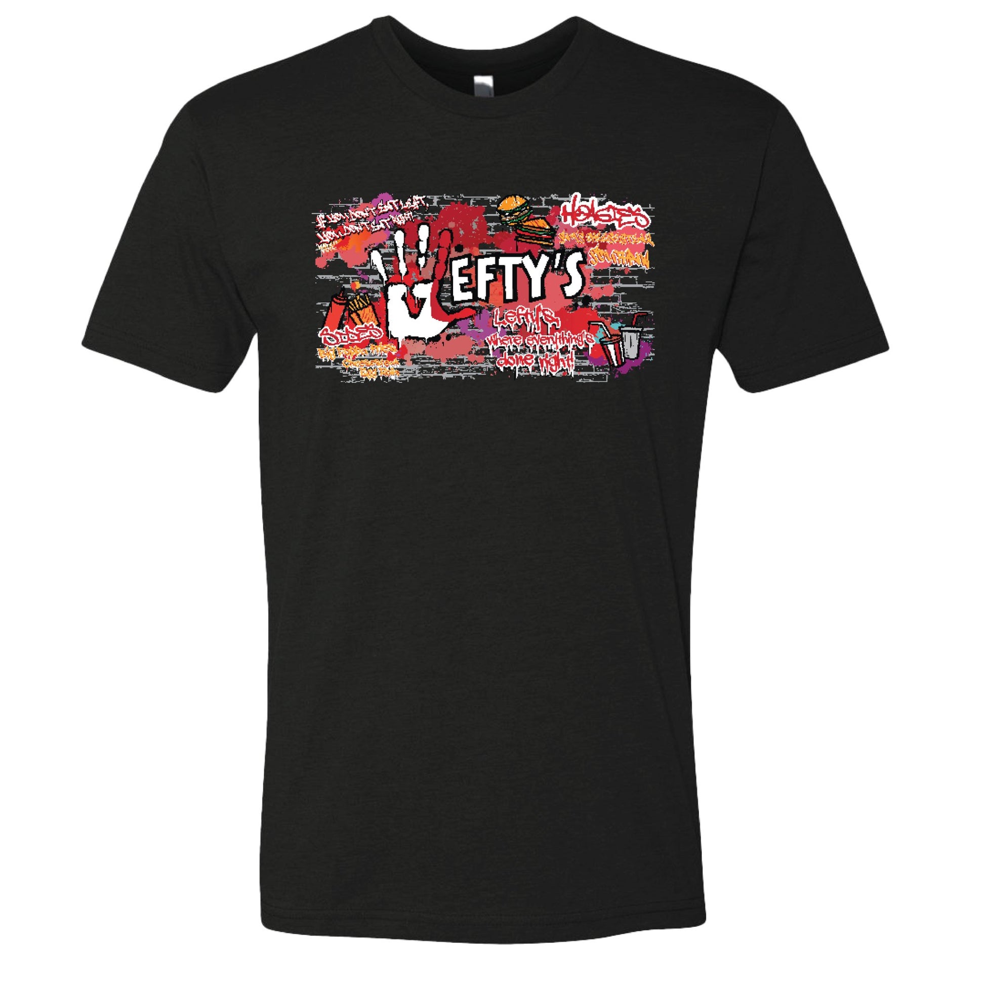 Lefty's Cheesesteaks Next Level Soft Blend T-Shirt - Mato & Hash