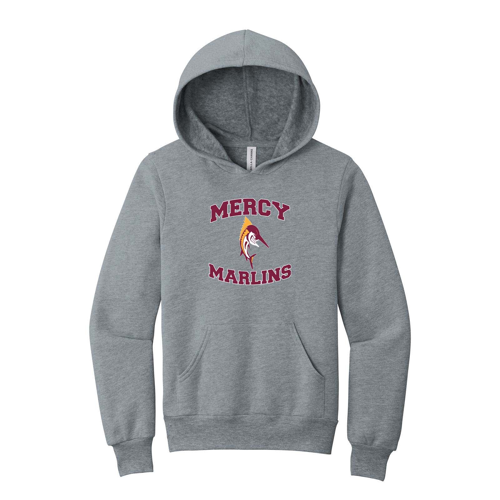 Mercy High School Bella + Canvas Youth Sponge Fleece Pullover Hoodie - Mato & Hash