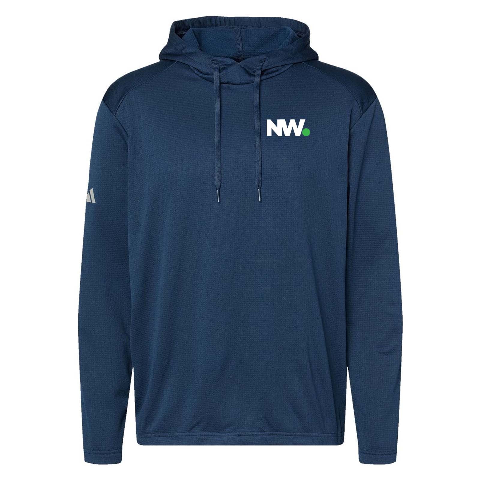 NationWide Video Adidas - Textured Mixed Media Hooded Sweatshirt Embroidery - Mato & Hash