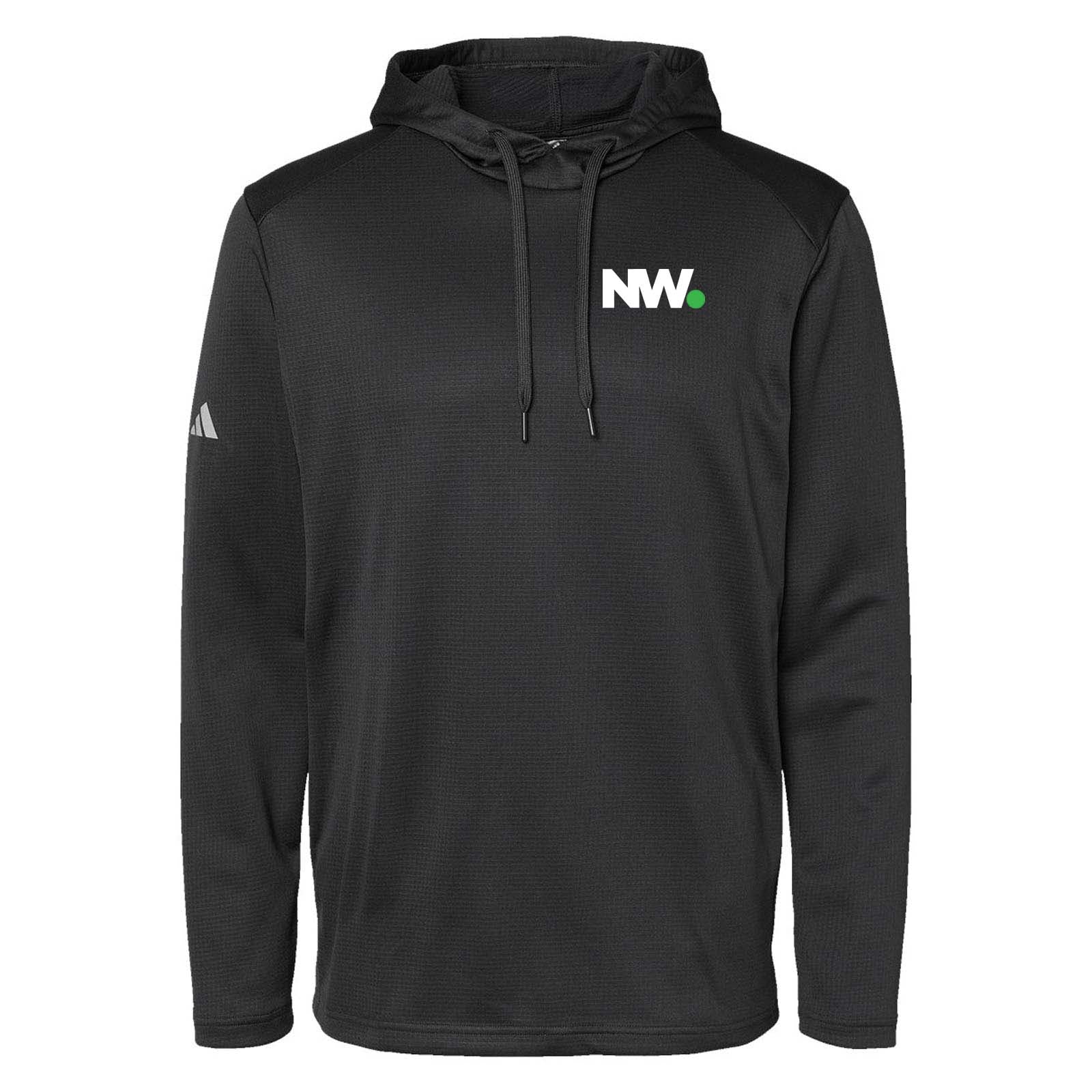 NationWide Video Adidas - Textured Mixed Media Hooded Sweatshirt Embroidery - Mato & Hash