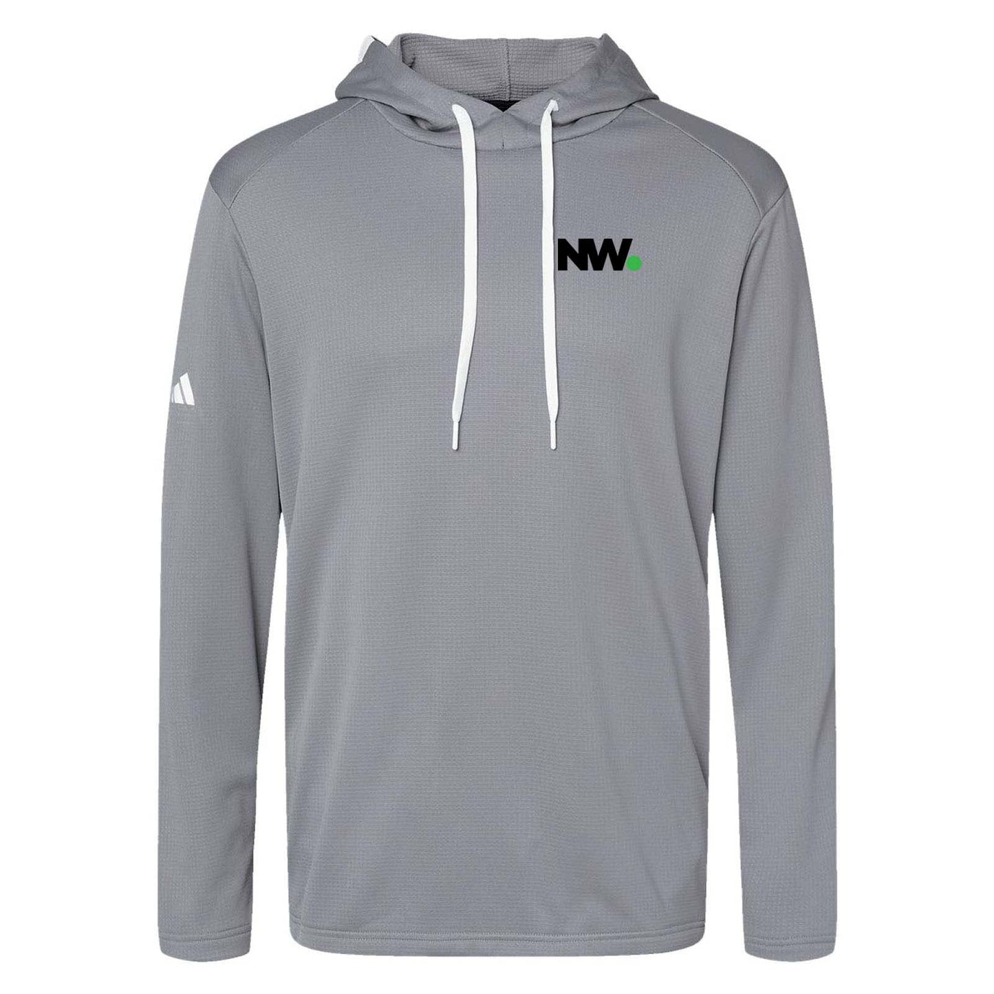 NationWide Video Adidas - Textured Mixed Media Hooded Sweatshirt Embroidery - Mato & Hash