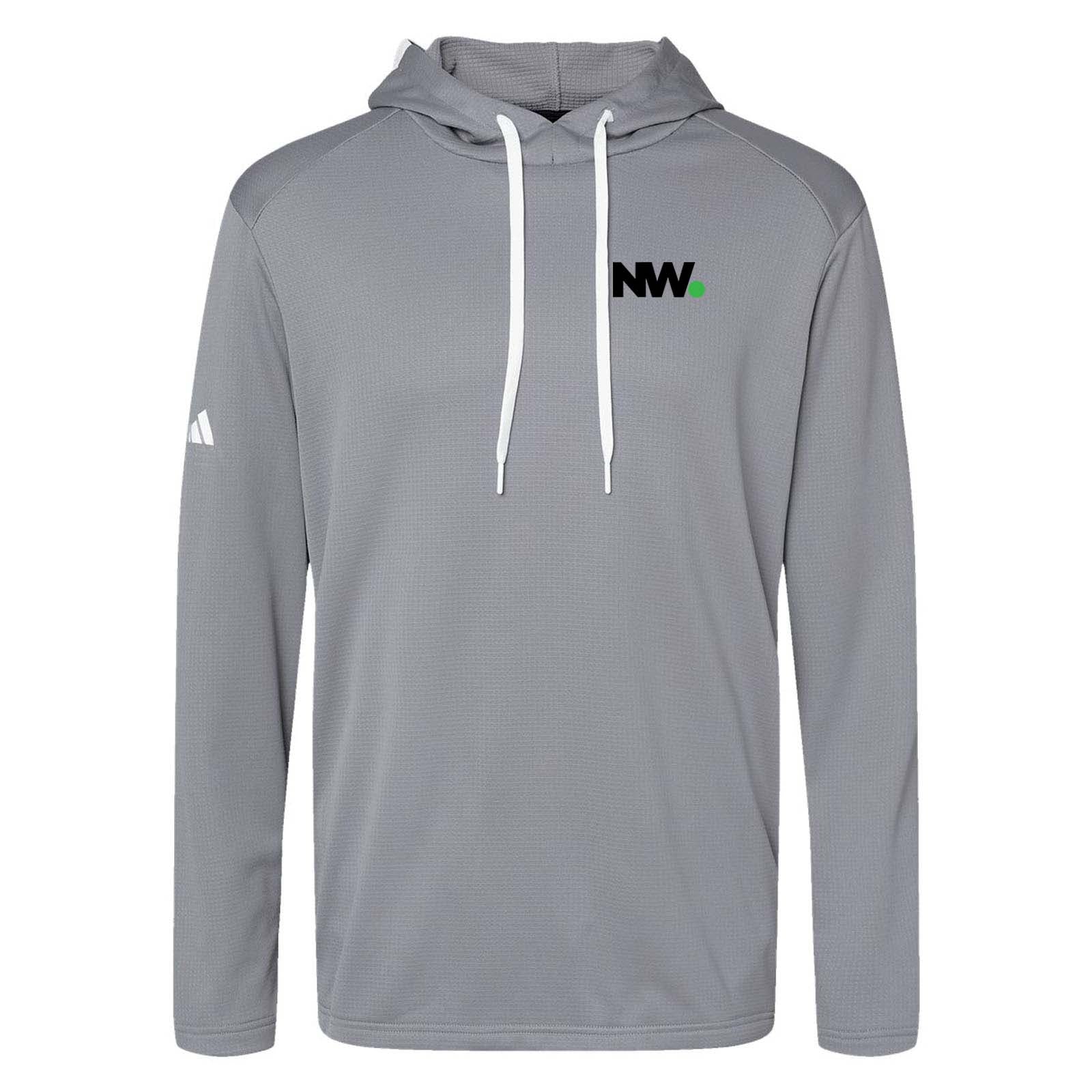 NationWide Video Adidas - Textured Mixed Media Hooded Sweatshirt Embroidery - Mato & Hash