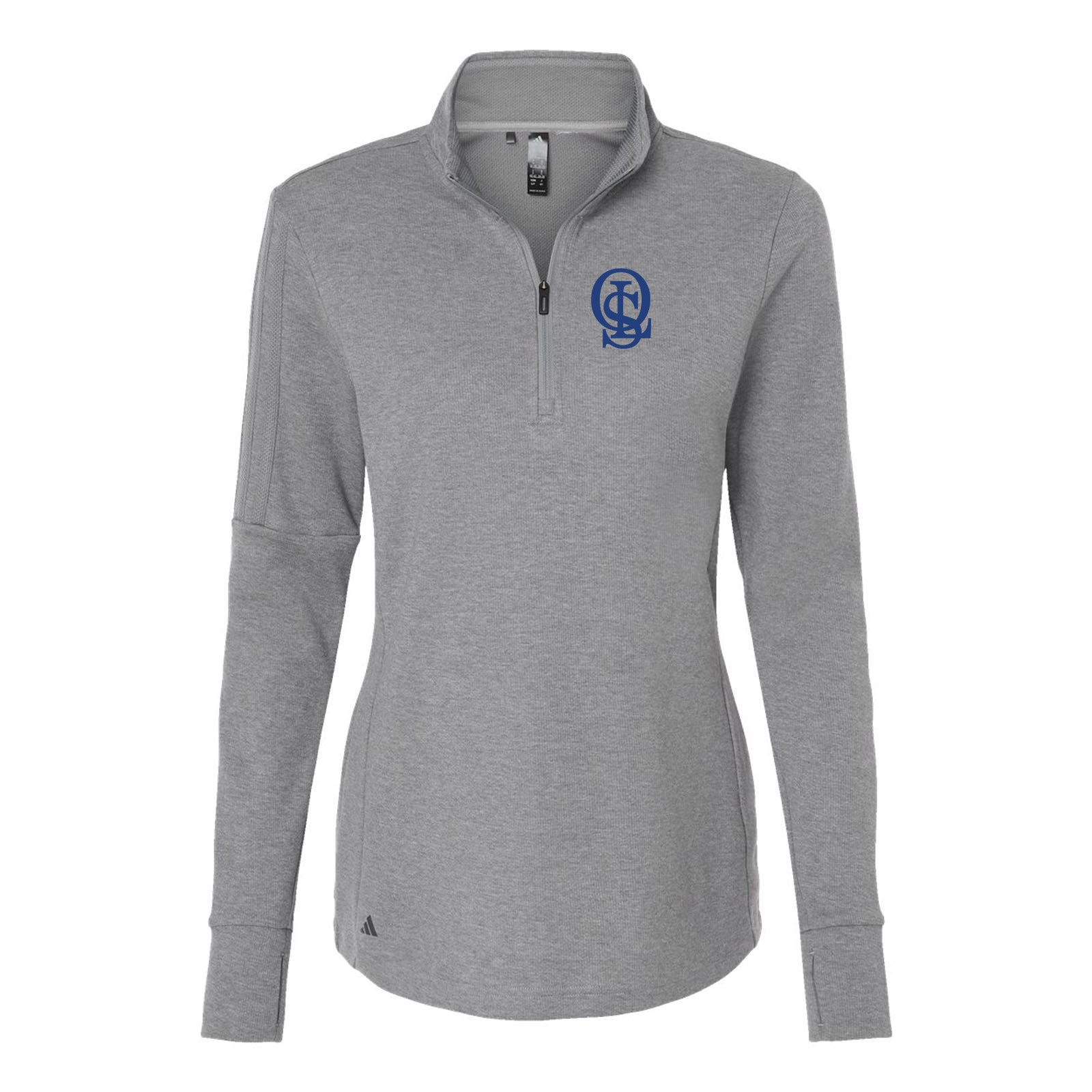 OLS Adidas - Women's 3-Stripes Quarter-Zip Sweater Embroidery - Mato & Hash