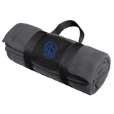 OLS Port Authority® Fleece Blanket with Carrying Strap Embroidery - Mato & Hash