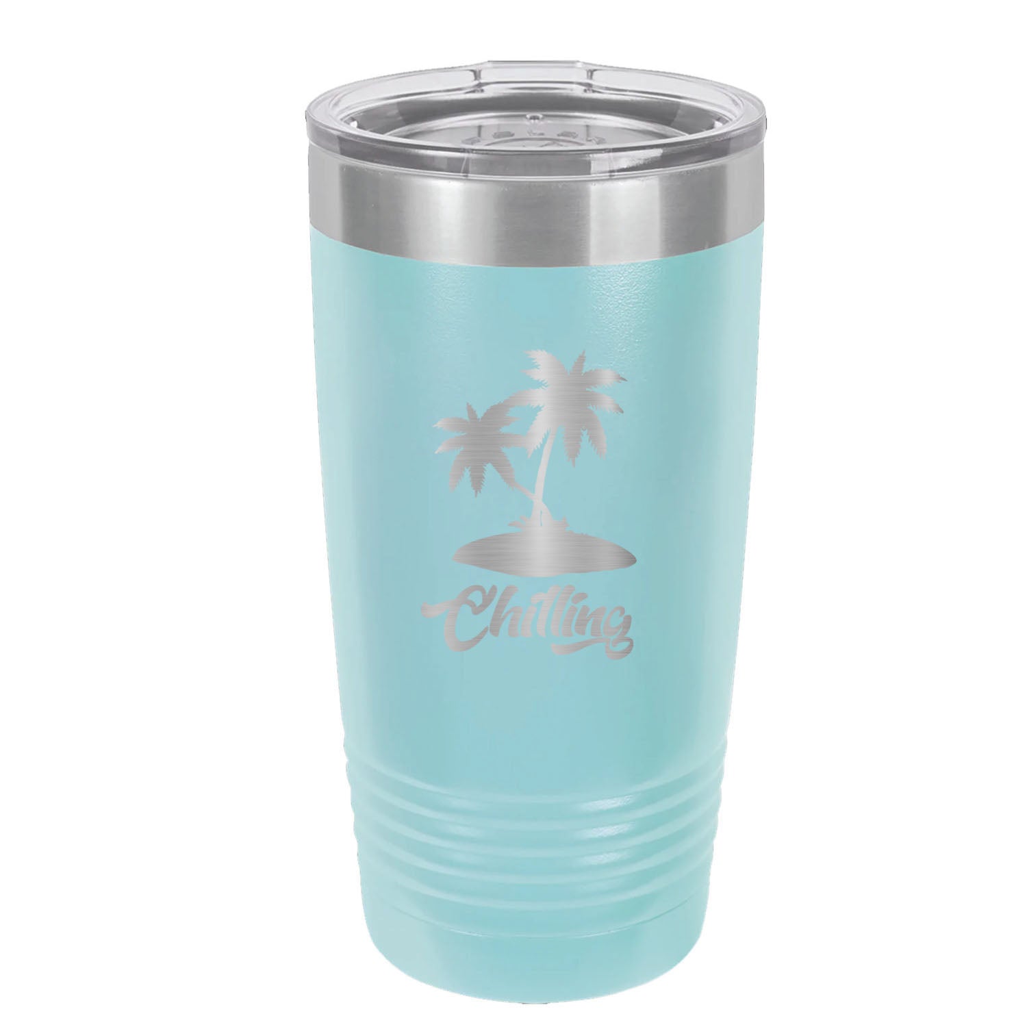 Palm Tree Laser Engraved Matte Tumbler 20 oz. - Mato & Hash