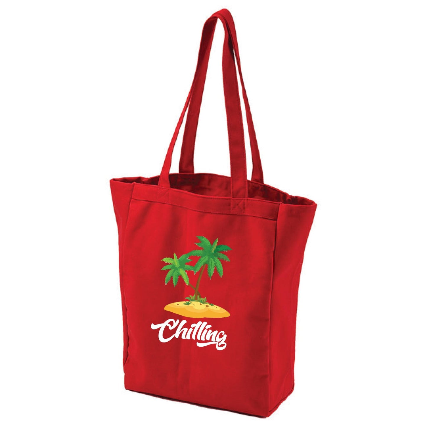 Palm Tree Printed BAGedge Canvas Book Tote - Mato & Hash