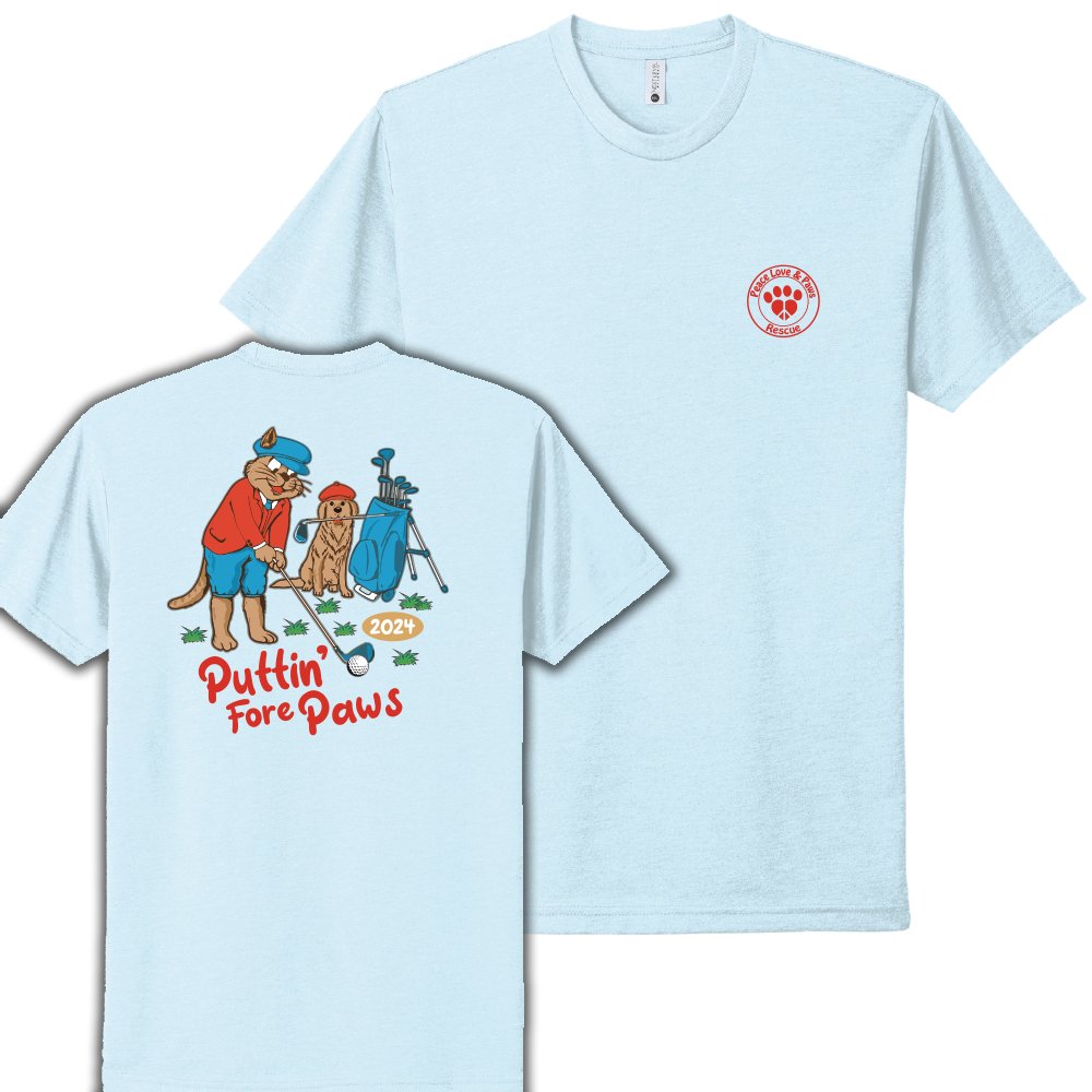 Peace, Love, and Paws Puttin' Fore Paws Unisex T-Shirt - Mato & Hash