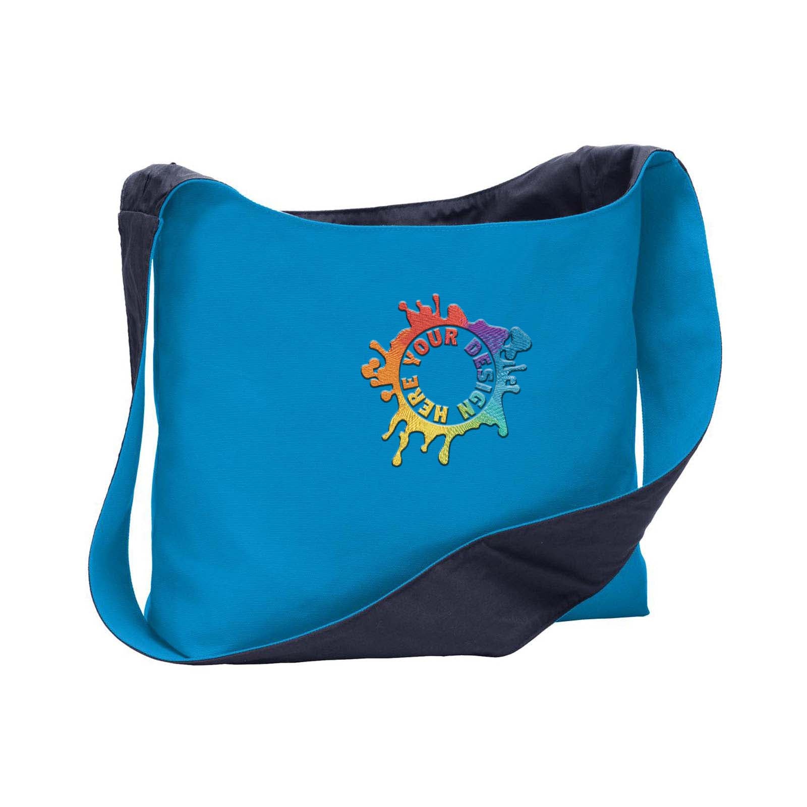 Port Authority® Cotton Canvas Sling Bag Embroidery - Mato & Hash