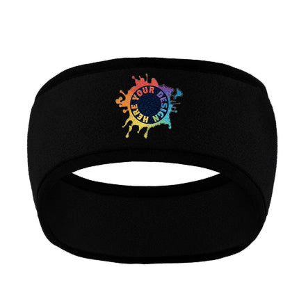Port Authority® Two-Color Fleece Headband Embroidery