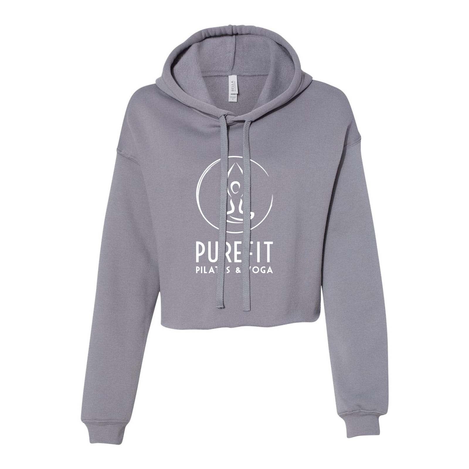 Pure Fit Bella + Canvas Women's Sponge Fleece Cropped Fleece Hoodie - Mato & Hash