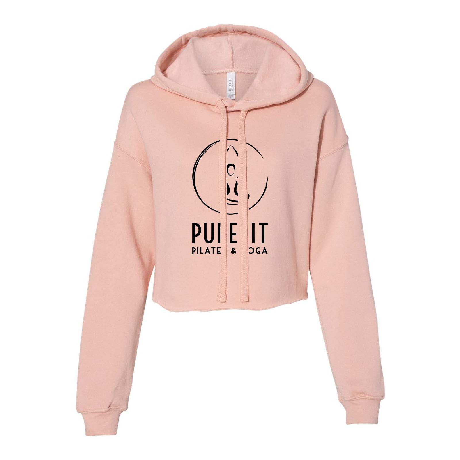 Pure Fit Bella + Canvas Women's Sponge Fleece Cropped Fleece Hoodie - Mato & Hash