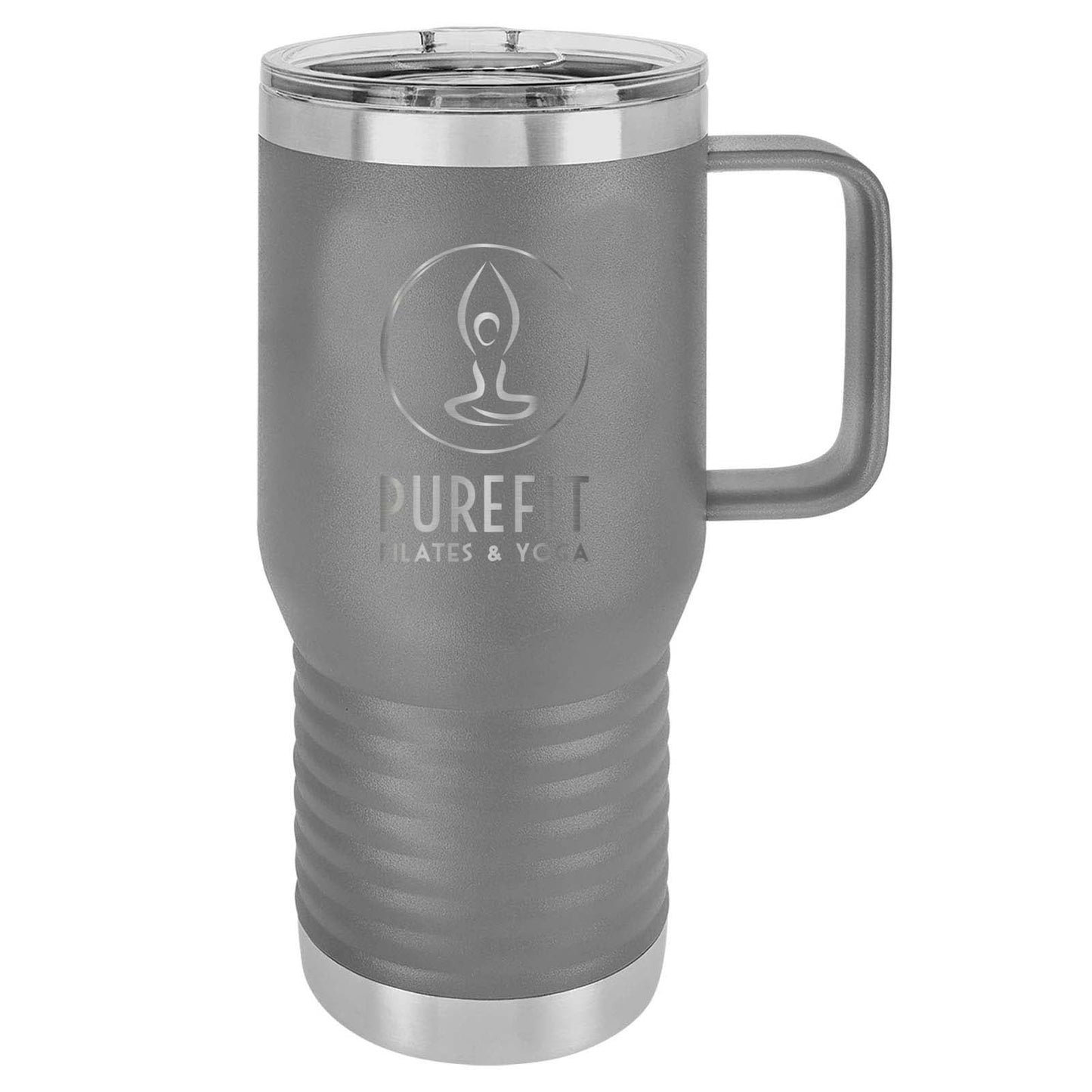 Pure Fit - Engraved Polar Camel Vacuum Insulated Travel Mug with Slider Lid 20 Oz. - Mato & Hash