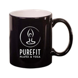 Pure Fit -Lasered Ceramic Round Mug 11 oz.