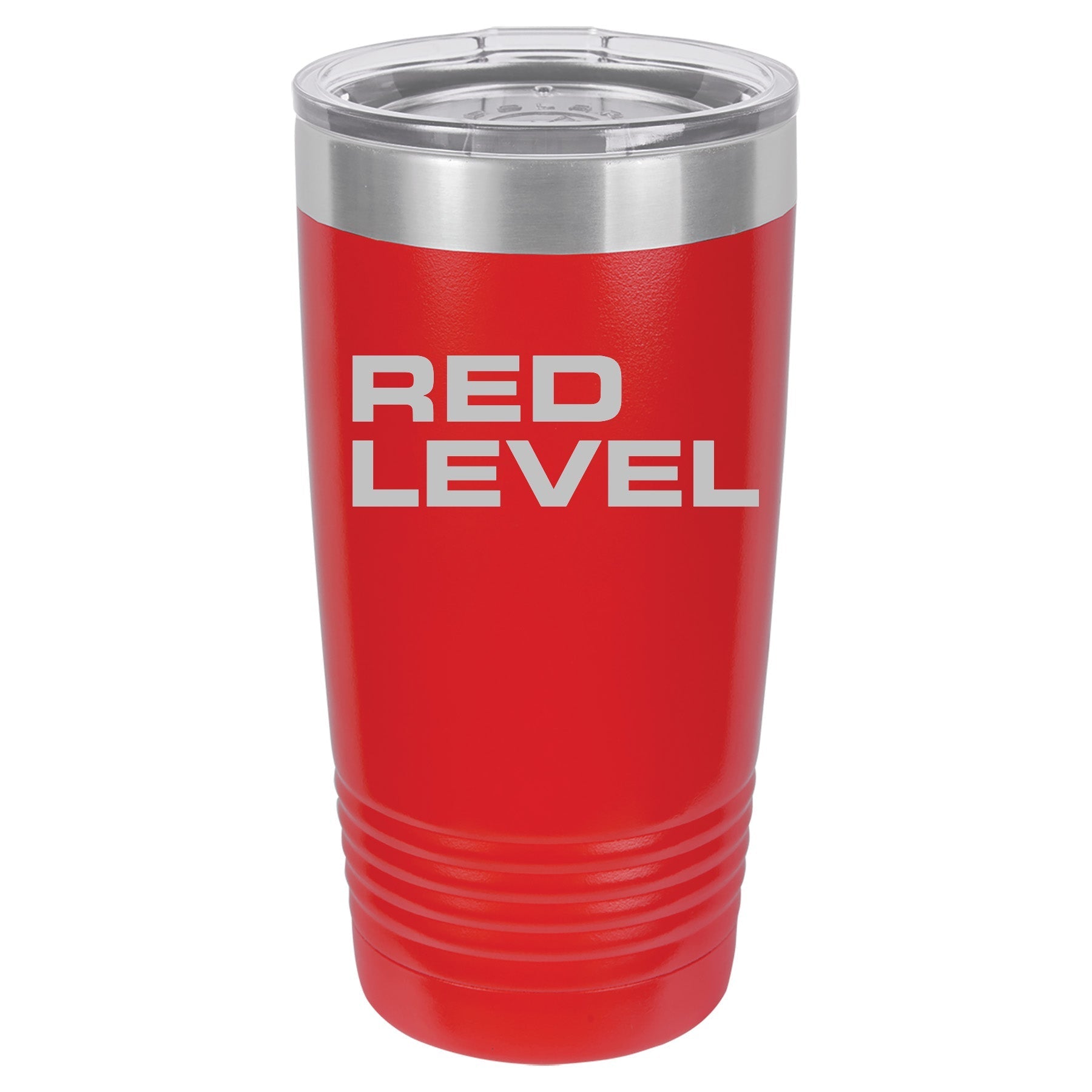 Red Level Lasered  Polar Camel 20 oz Ringneck Vacuum Insulated Tumbler w/Lid