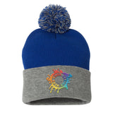 Sportsman Pom-Pom 12" Knit Beanie Embroidery