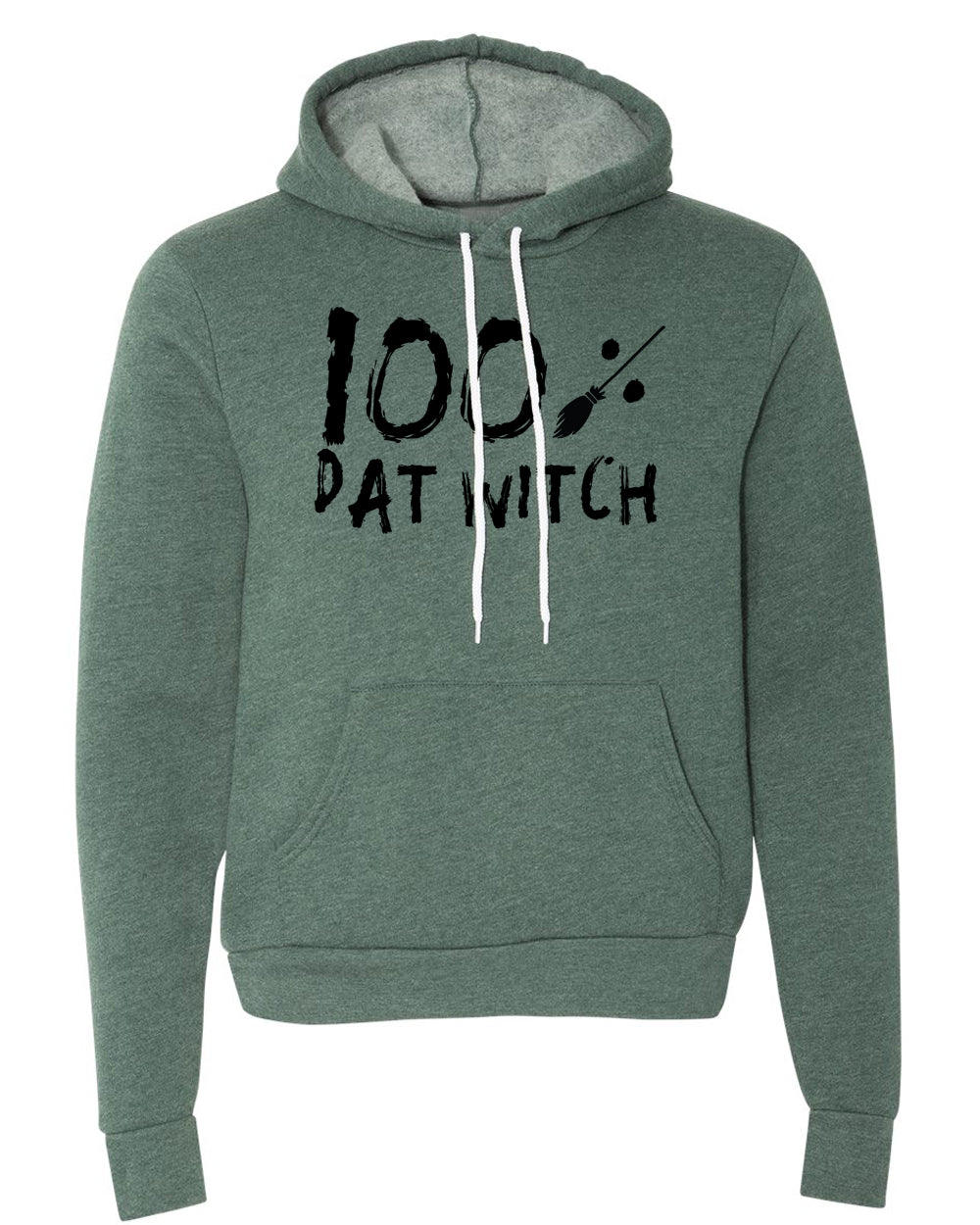 Sweater - 100% Dat Witch  Hoodie Cotton, 's Graphic Hoodie, Halloween Hoodie