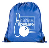 300 Bowling Polyester Drawstring Bag