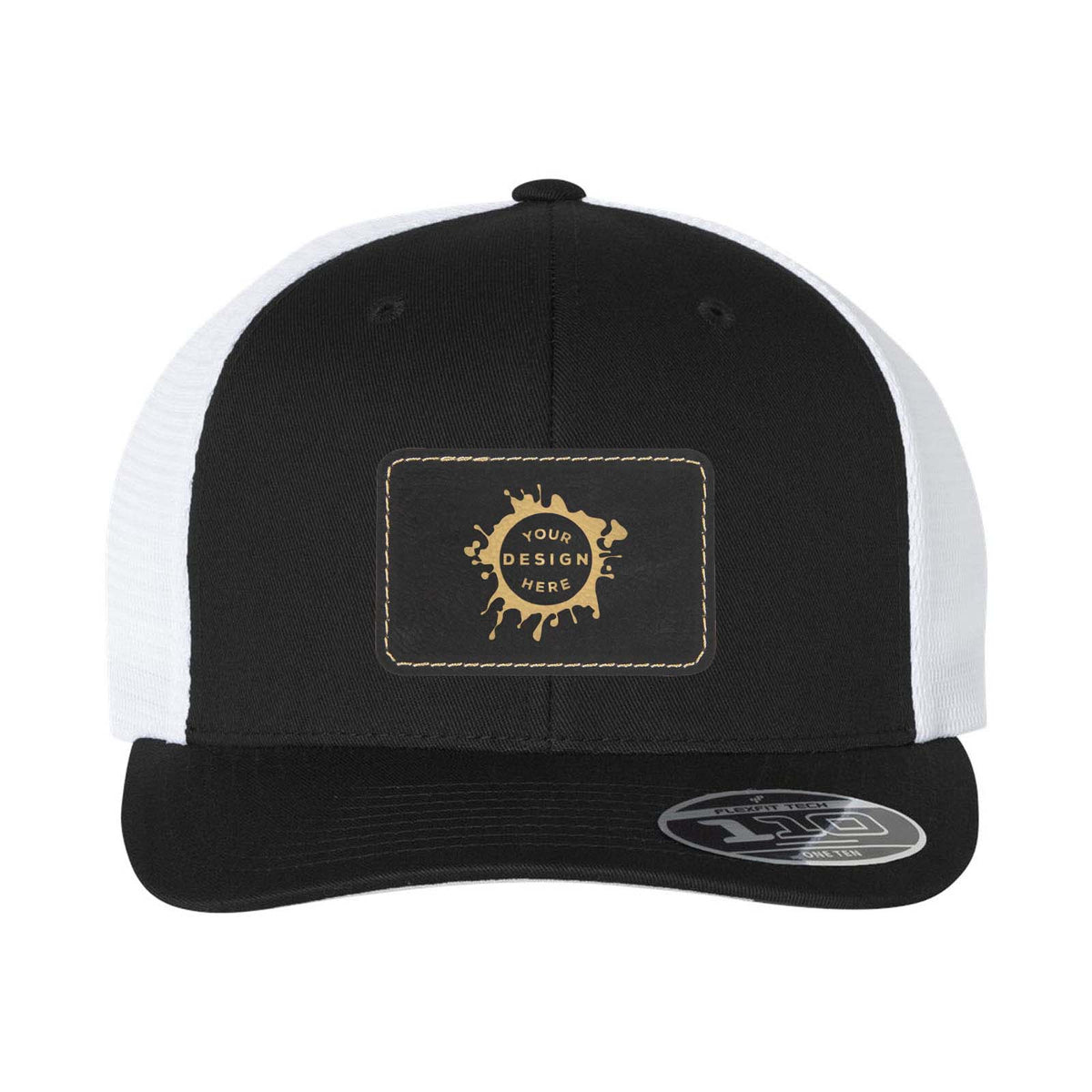 Flexfit 110M Trucker Mesh-Back Cap with Laser Engraved Patch