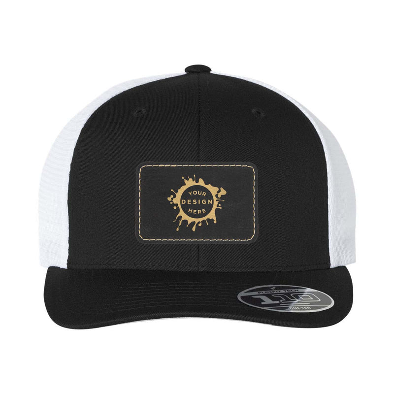 Flexfit 110M Trucker Mesh-Back Cap with Laser Engraved Patch