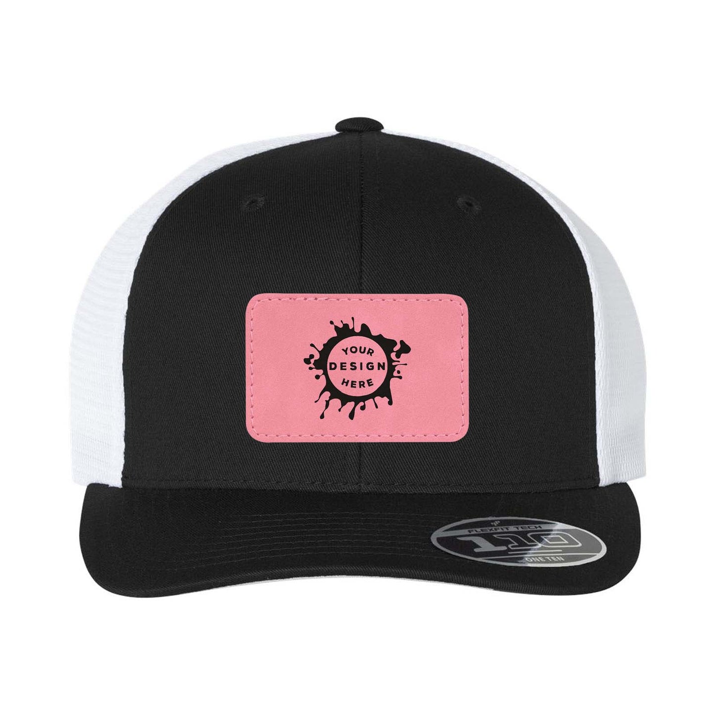 Flexfit 110M Trucker Mesh-Back Cap with Laser Engraved Patch