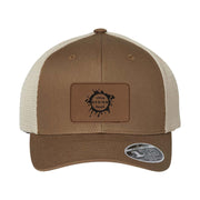 Flexfit 110M Trucker Mesh-Back Cap with Laser Engraved Patch
