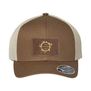 Flexfit 110M Trucker Mesh-Back Cap with Laser Engraved Patch