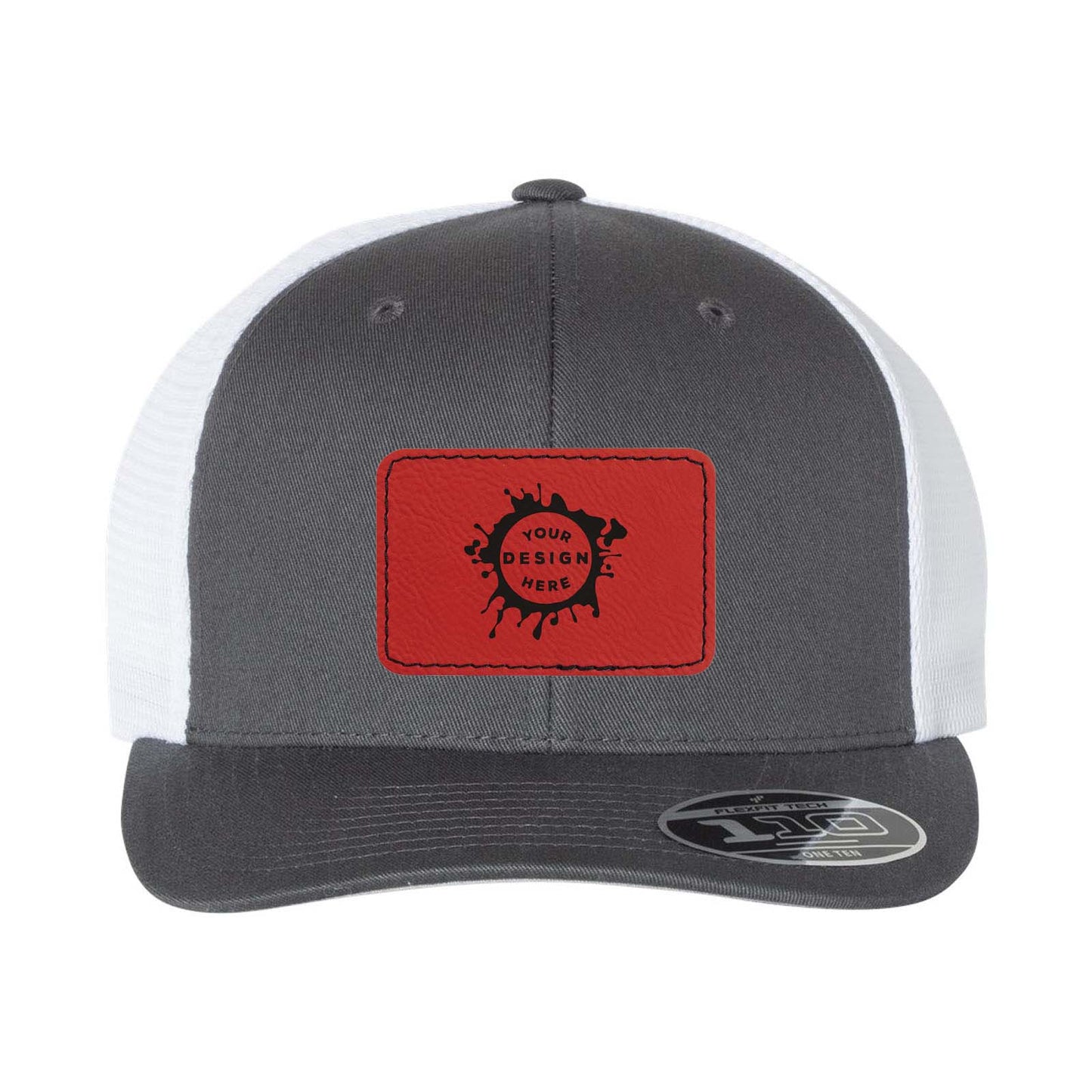 Flexfit 110M Trucker Mesh-Back Cap with Laser Engraved Patch